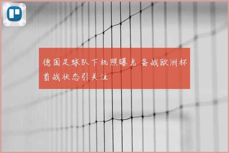 德国足球队下机照曝光 备战欧洲杯首战状态引关注